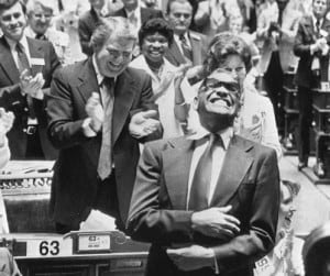 Ray Charles receives standing ovation from the Georgia Assembly, March 7, 1979.